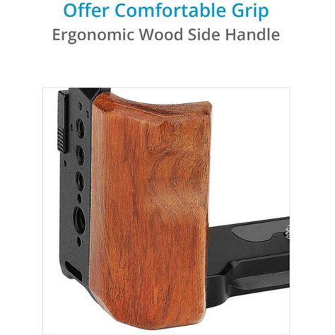 Proaim SnapRig Full Camera Cage with Wooden Side Handle for Sony a7C ...