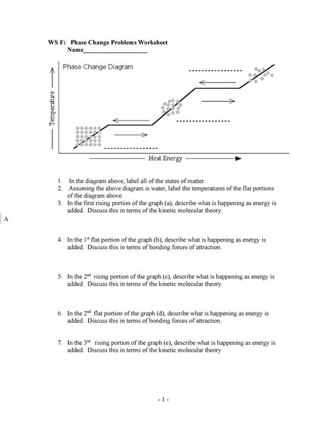 Image result for Phase Changes of Matter Worksheet