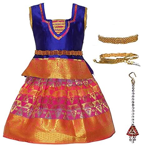Buy TradKart Girls Traditional(ethnic) Lehenga Choli NAYANTHARA PATTU ...