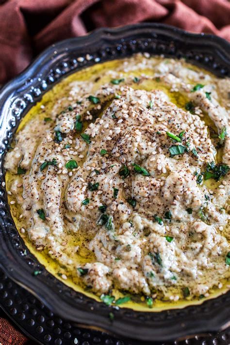 Baba Ghanoush (Roasted Eggplant Dip) - Olivia's Cuisine