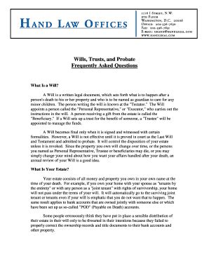 Fillable Online wills form Fax Email Print - pdfFiller