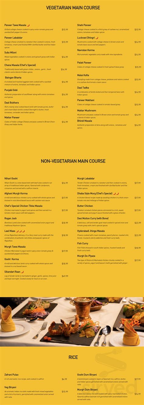 Menu for Spice Culture Indian Restaurant Bar & Grill in Mississauga ...