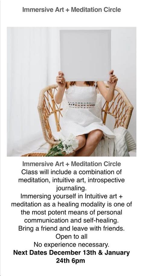 Art Immersive + Meditation Circle , North Flow Yoga, Nobleton, December ...
