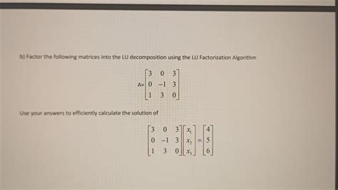 Matrix Factorization Lu Decomposition in Linear Matrix 的图像结果