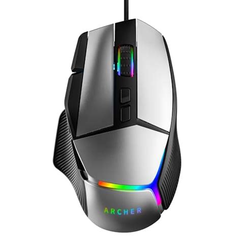 Archer Tech Lab Recurve 800 Wired Gaming Mouse with 6 DPI Levels, 9 ...