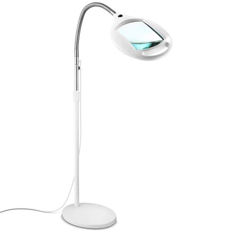 Brightech LightView Pro LED Magnifying Floor Lamp - Daylight Bright ...