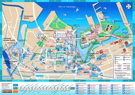 Yokohama downtown map