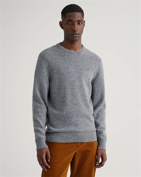 GANT | GANT Men's Neps Melange Crew Neck Sweater 8040132