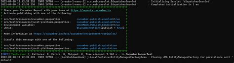 Spring Boot Cucumber 的图像结果