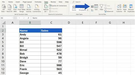 Image result for How to Sort Excel File Alphabetically