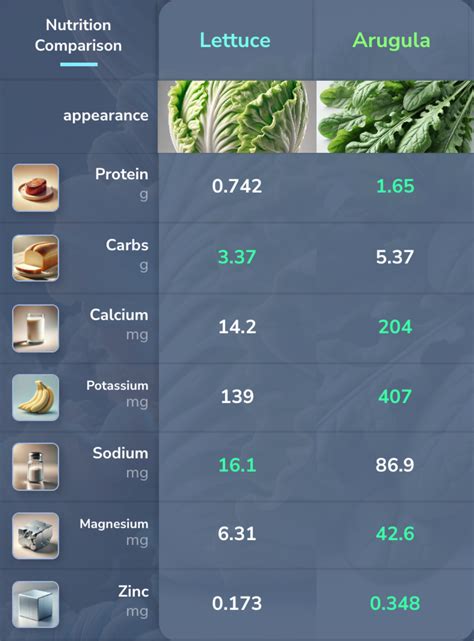 Lettuce vs. Arugula: Which Has More Nutrients? | Nutrition Comparison