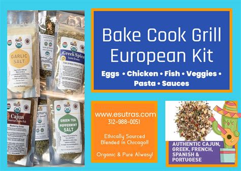 eSutras Organics European Spices, BDF32 Herbs Salts & Seasoning Blends ...