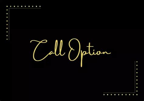 Image result for Call Option