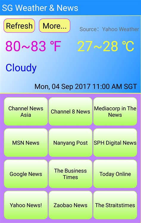 Singapore Weather Forecast and News Websites APK for Android Download