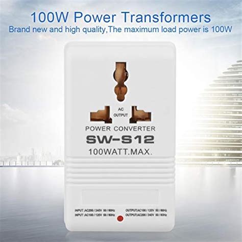 Walfront Down Transformer 100W 110V/120V to 220V/240V India | Ubuy