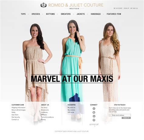 New Romeo & Juliet Couture homepage | ETL Communication Group