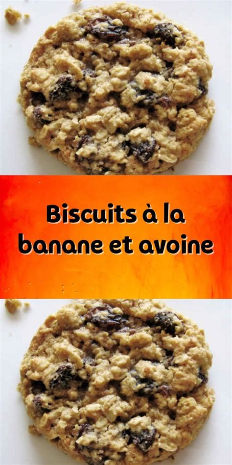 biscuits aux bananes et avoine