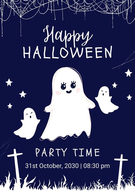 Page 13 - Free custom printable Halloween invitation templates | Canva