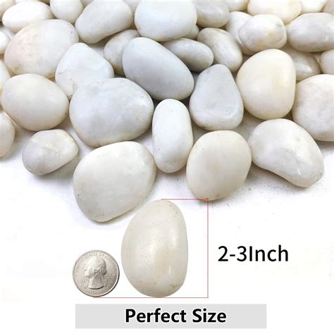 Snapklik.com : 40lbs White River Rocks For Landscaping, 2-3 Inch ...