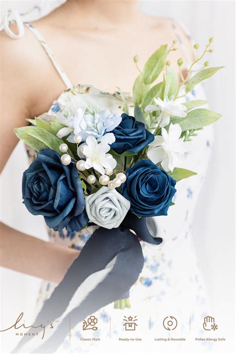 Navy Blue Flowers For Weddings Essential Blue Wedding Flowers Guide:
