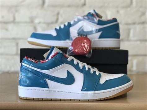 Nike Air Jordan 1 Low SE Barcelona Cyber Teal India | Ubuy