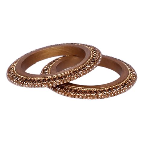 Best Rajwadi Lakh Bangadi with Kundan Design (Pack of 2) – Taj Bridal Store