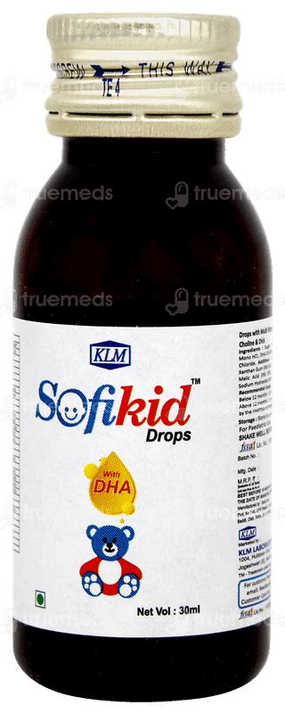 Sofikid Drops 30 Ml - Uses, Side Effects, Dosage, Price | Truemeds