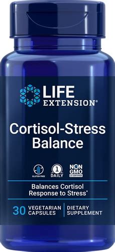 Life Extension Cortisol-Stress Balance -- 30 Vegetarian Capsules - Vitacost