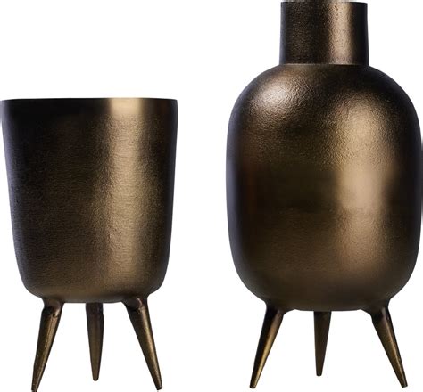 vaas Canzo - metaal - Koper - 18 x 40 x 18 cm (BxHxD) | bol.com