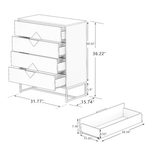 Clihome White 5-Drawer Standard Chest CL-JH-009015-WH-N at Lowes.com