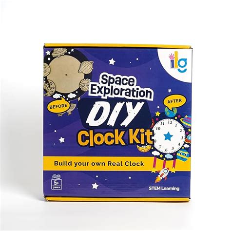 Ilearnngrow DIY Art & Craft Wall Clock Making Kit for Kids Room with ...