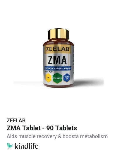 ZEELAB: ZMA Tablet - 90 Tablets