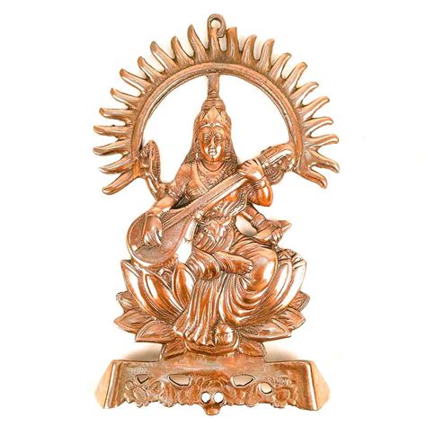 Buy Saraswati Wall Hanging for Puja Room Decor
