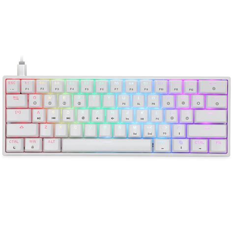 SKYLOONG GK61 Mechanical Keyboard 61 Keys Hot Swappable Gateron Optical ...
