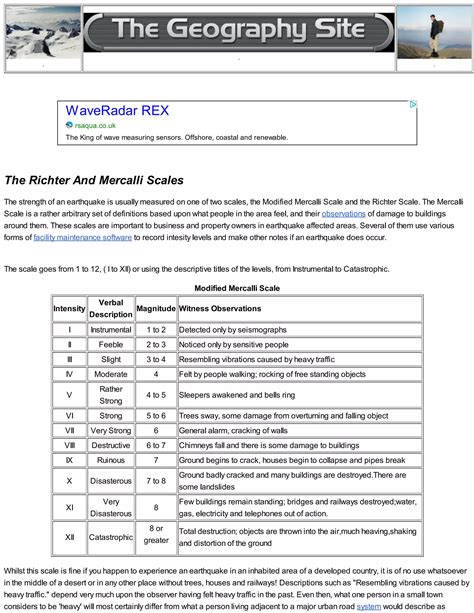 Difference Between Richter Scale And Mercalli Scale