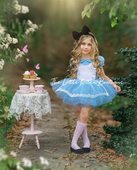 Alice's Adventures in Wonderland Costume Alice Tutu - Etsy