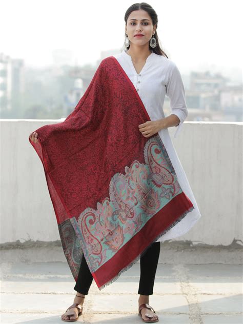 Pure Wool Stoles From kashmir – InduBindu