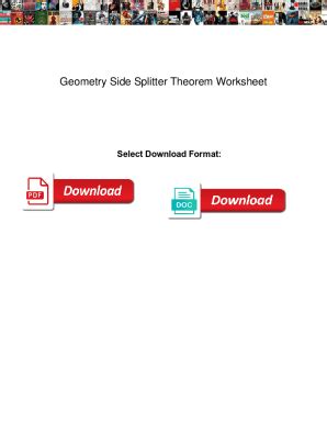 Image result for Side Splitter Theorem Practice Worksheet