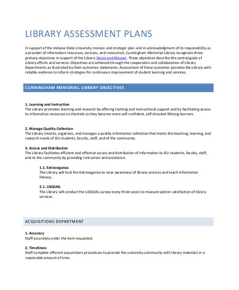 Image result for Assessment Plan Examples