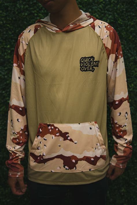 QVO "Choco Chip Camo" UPF Hoodie - QVO Tactical, LLC