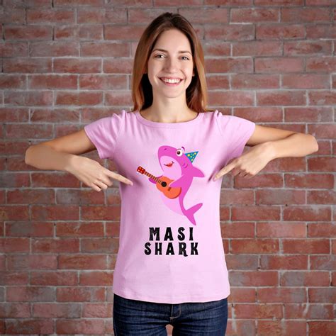 Personalized Shark Theme Birthday Tees | Customize for Aunty Masi Bua ...