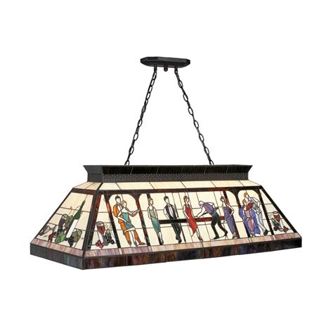 44″ Celebration Tiffany Vintage Pool Table Light - Dads Heaven