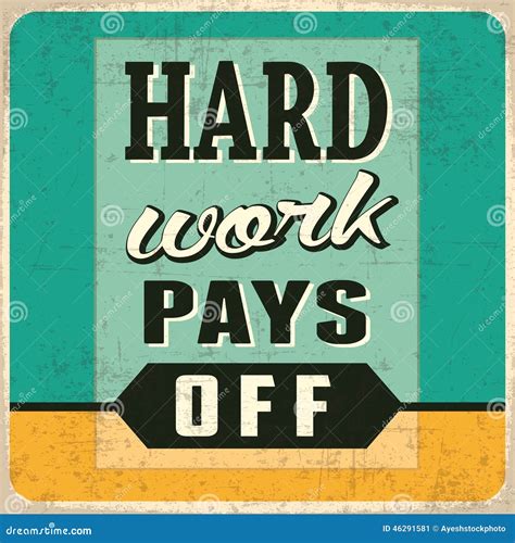 Hard Work Pays Off stock illustration. Illustration of bussiness - 46291581