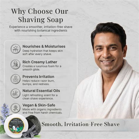 Charcoal & Lavender Organic Shaving Soap – Satthwa