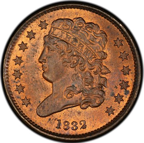 Half Cent 1832 Classic Head, Coin from United States - Online Coin Club