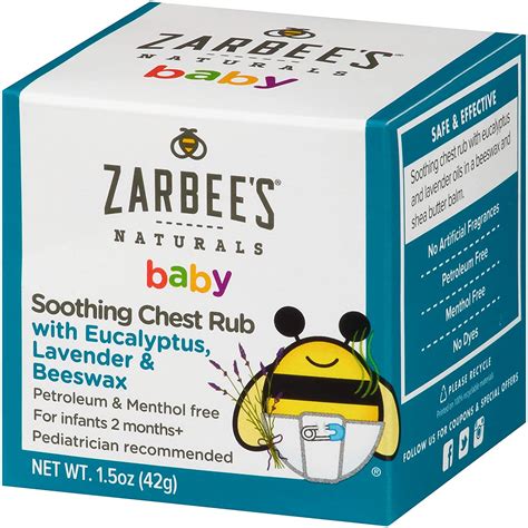 Zarbee's Baby Soothing Chest Rub With Eucalyptus at Patricia Priolo blog