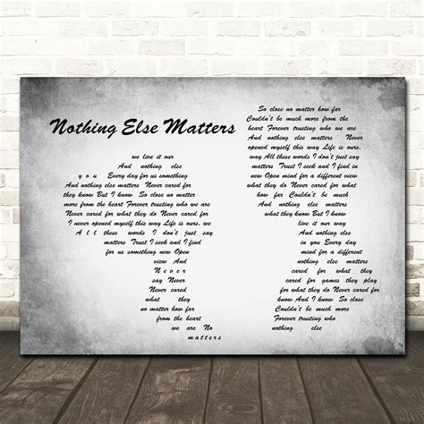 Nothing Else Matters Metallica Lyrics