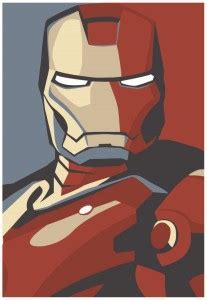Iron Man Minimal Art Suit Wall Poster A4 Size Photographic Paper ...