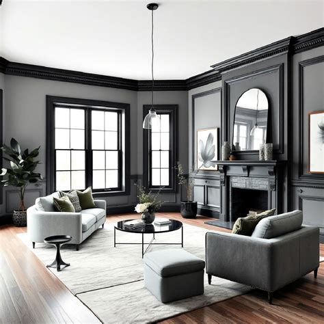 25 Grey Walls with Black Trim You’ll Love