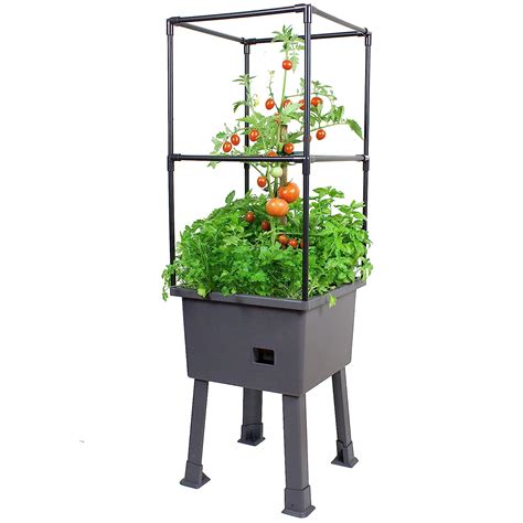 FRAMEITALL Patio Ideas - 15.75" x 15.75" x 63" Self-Watering Elevated ...
